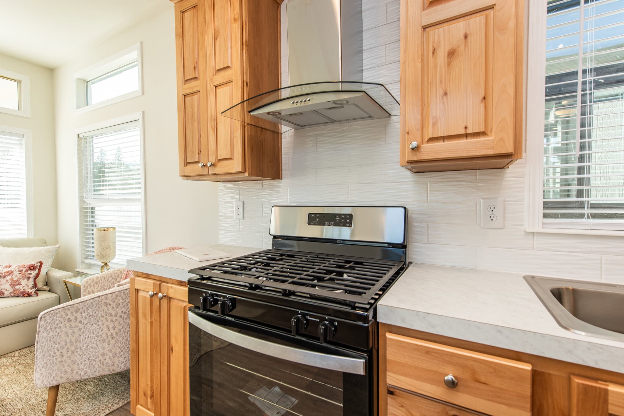 The northwestern kitchen home features