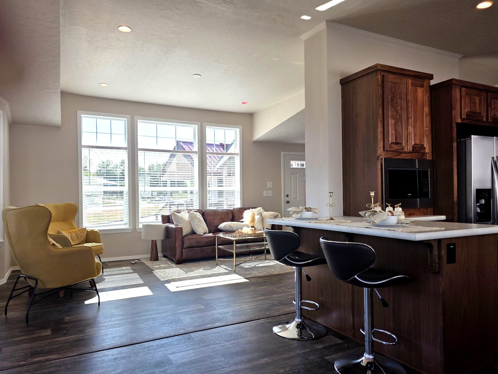 The timberline  home features