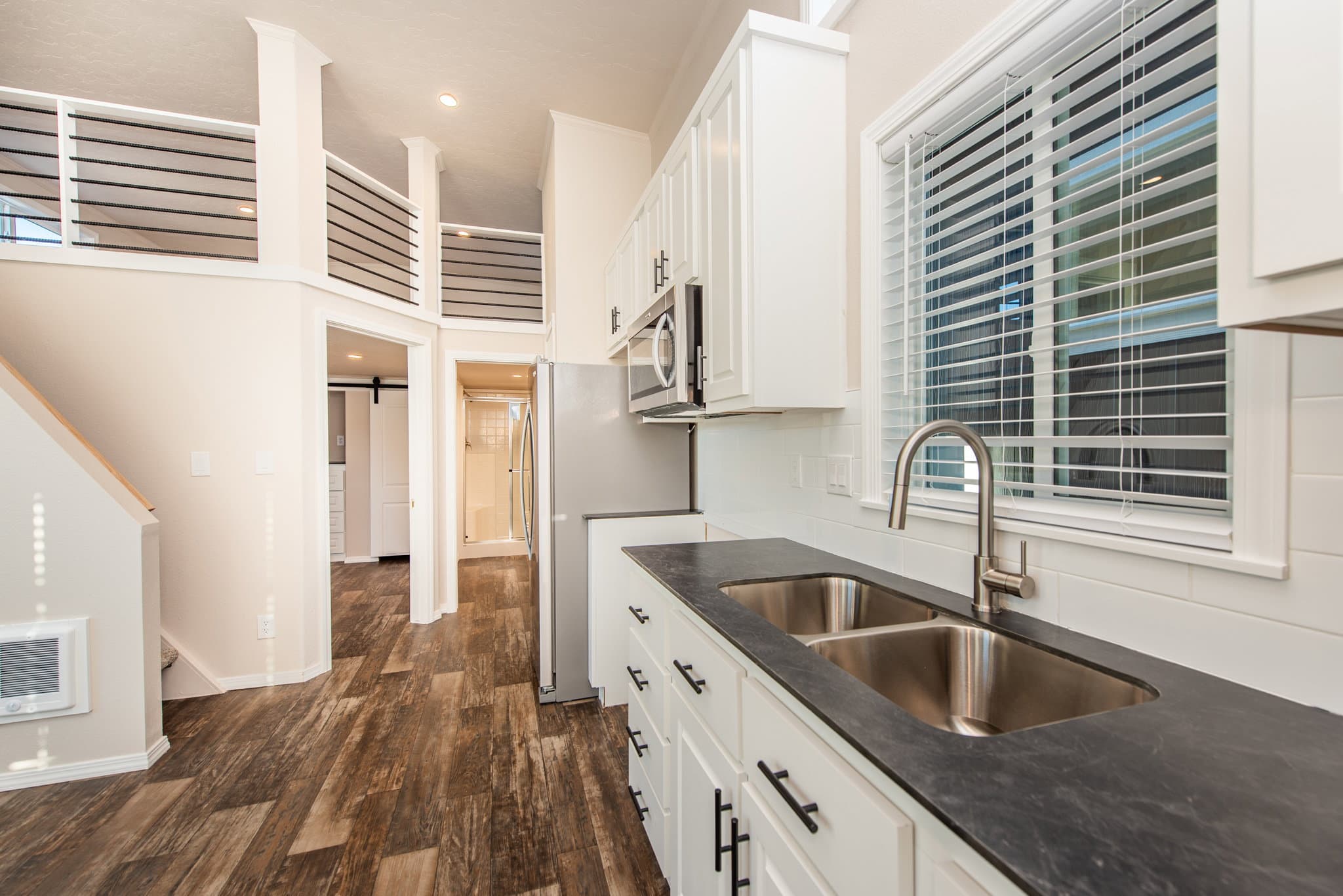 The lofted olympic interior home features