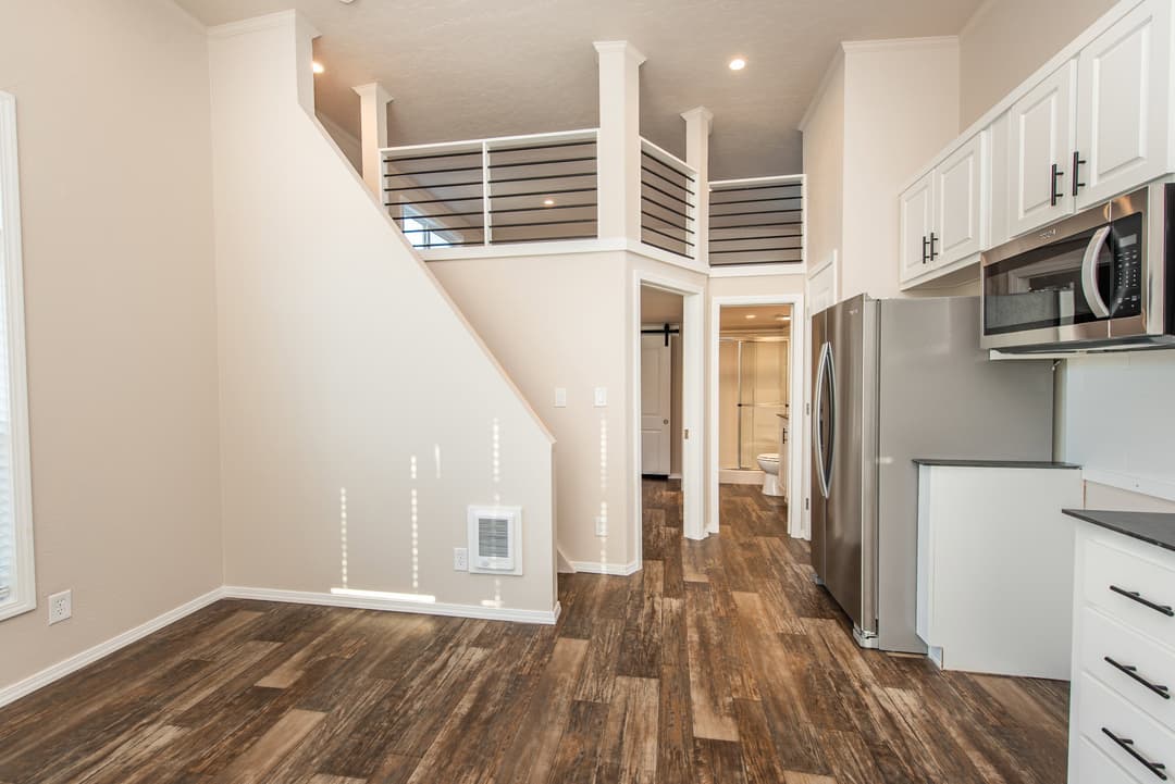 The lofted olympic interior home features