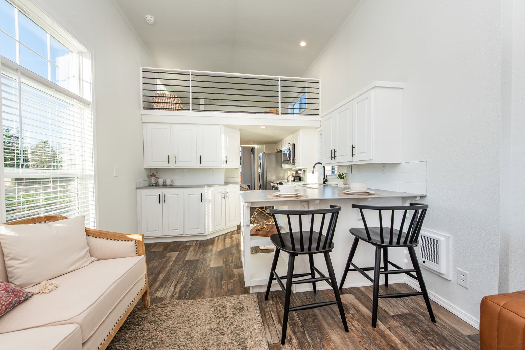 The alpine interior home features
