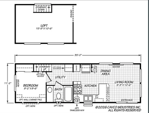 The 2027 townsend floor plan home features