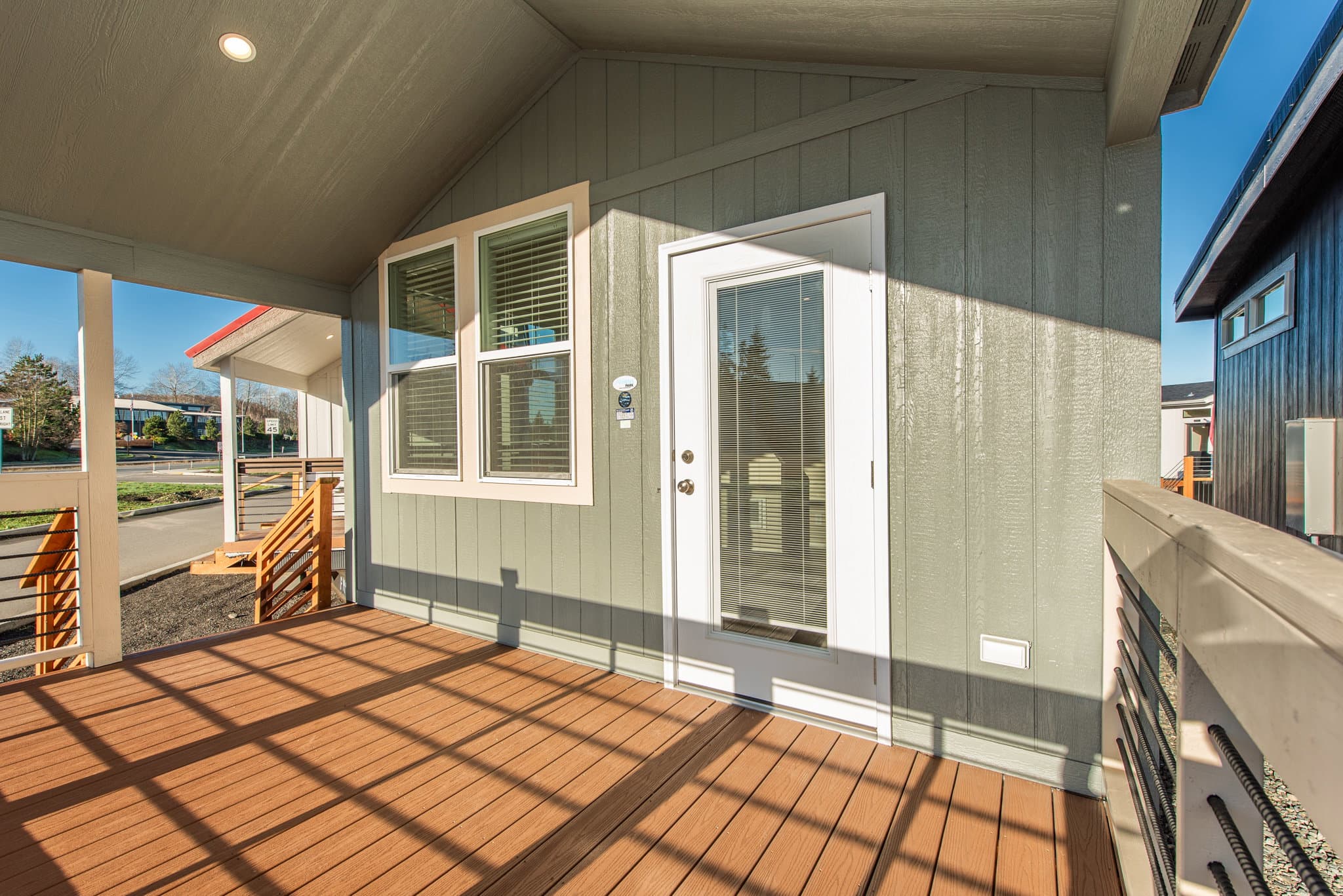 The lofted olympic exterior home features