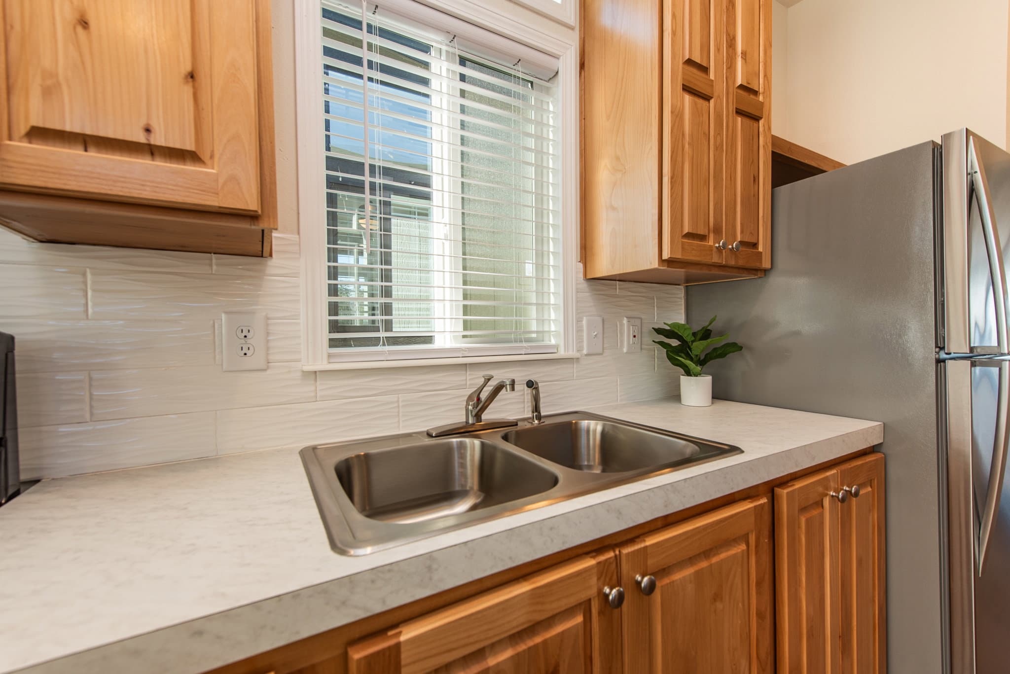 The northwestern kitchen home features