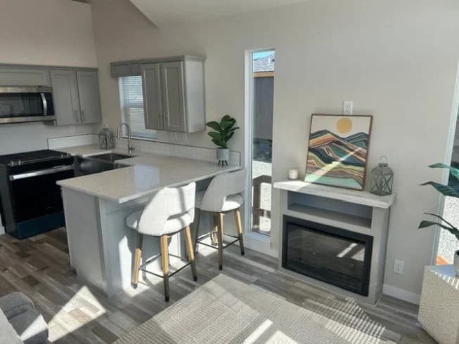 The alder interior home features