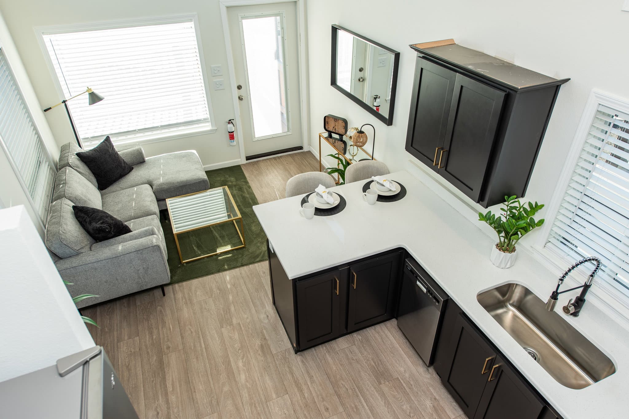 The townsend interior home features