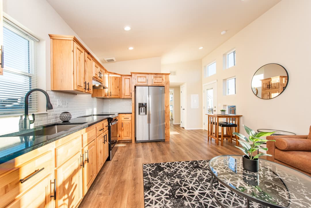 The dungeness kitchen home features