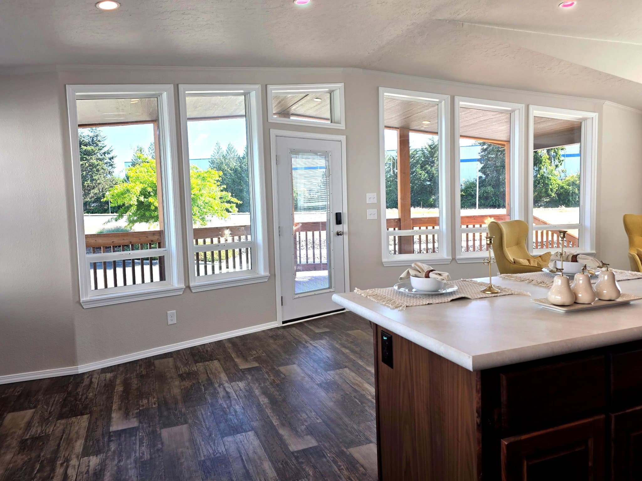 The timberline  home features