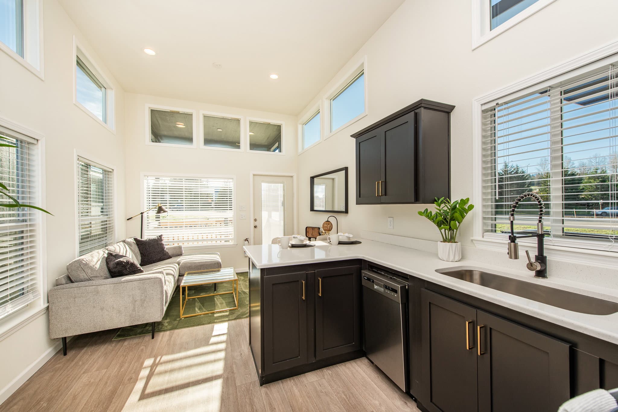 The townsend interior home features