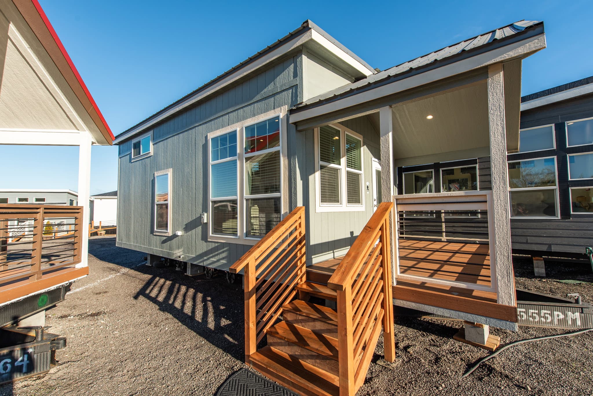 The lofted olympic exterior home features