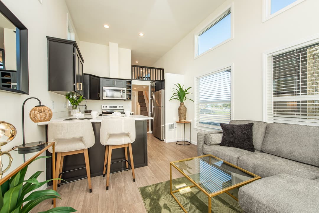 The townsend interior home features