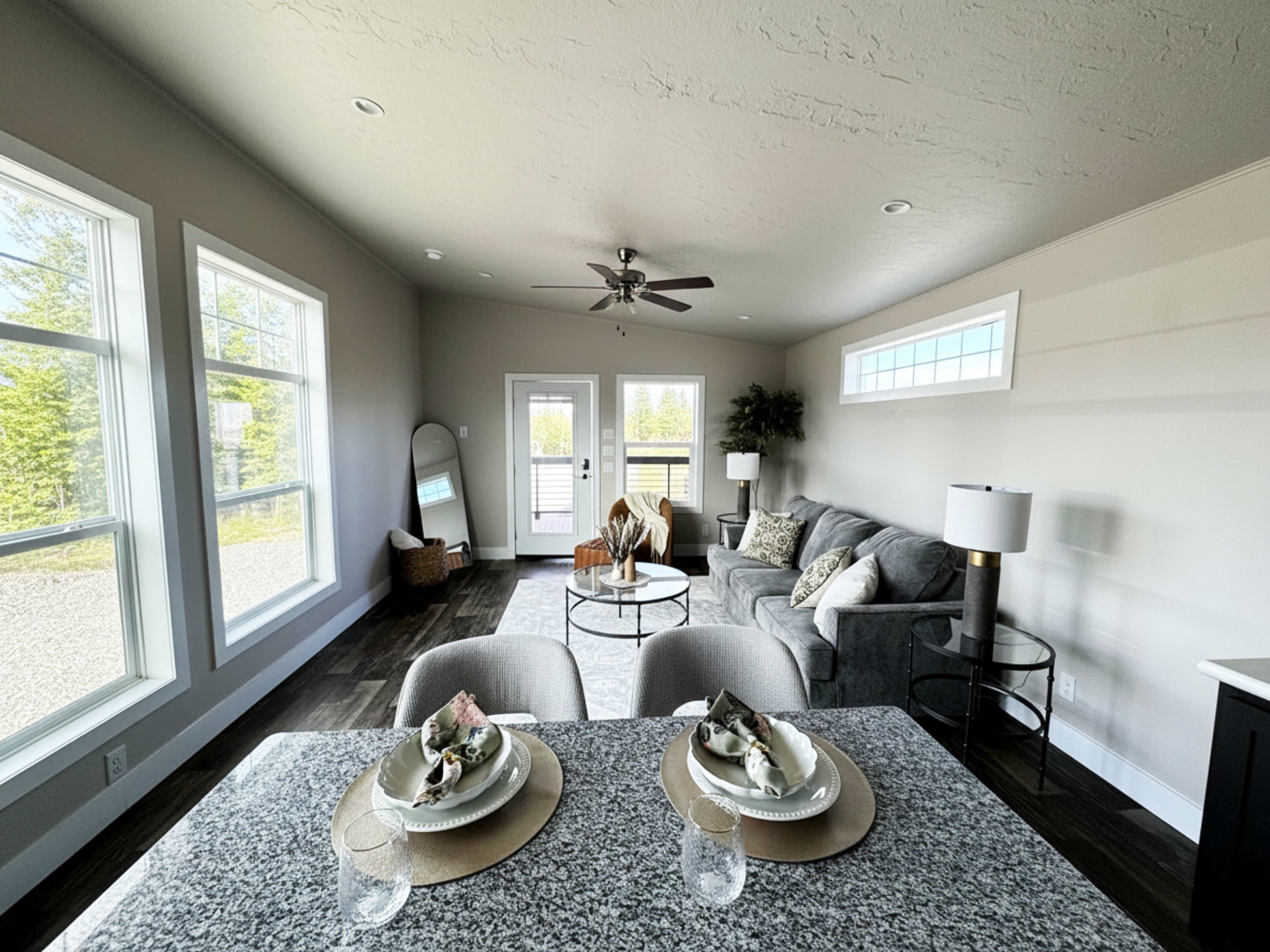 The evergreen interior home features