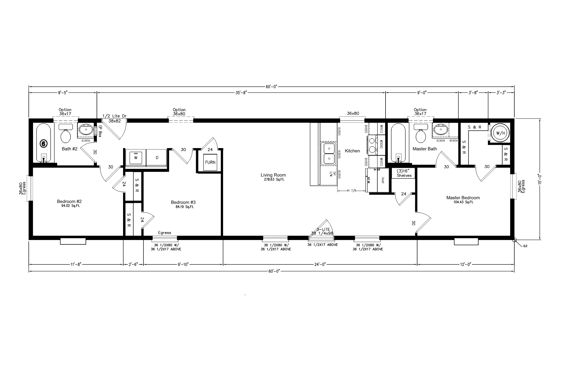 The cascade floor plan home features