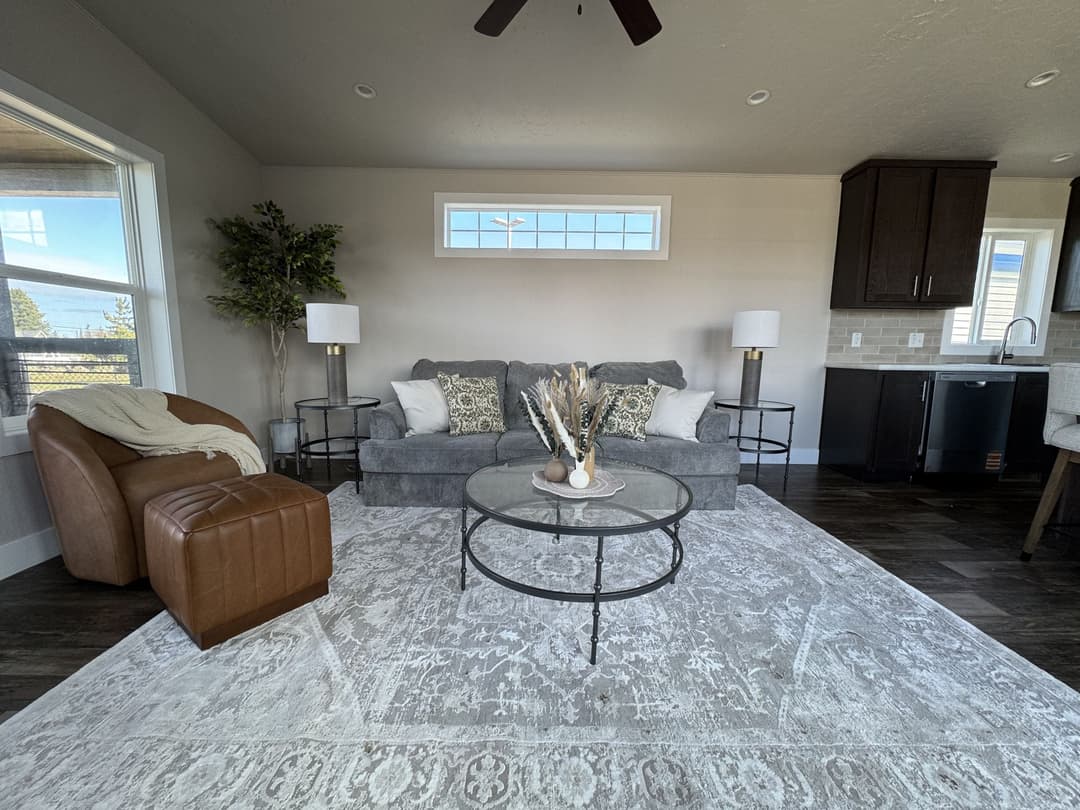 The evergreen interior home features