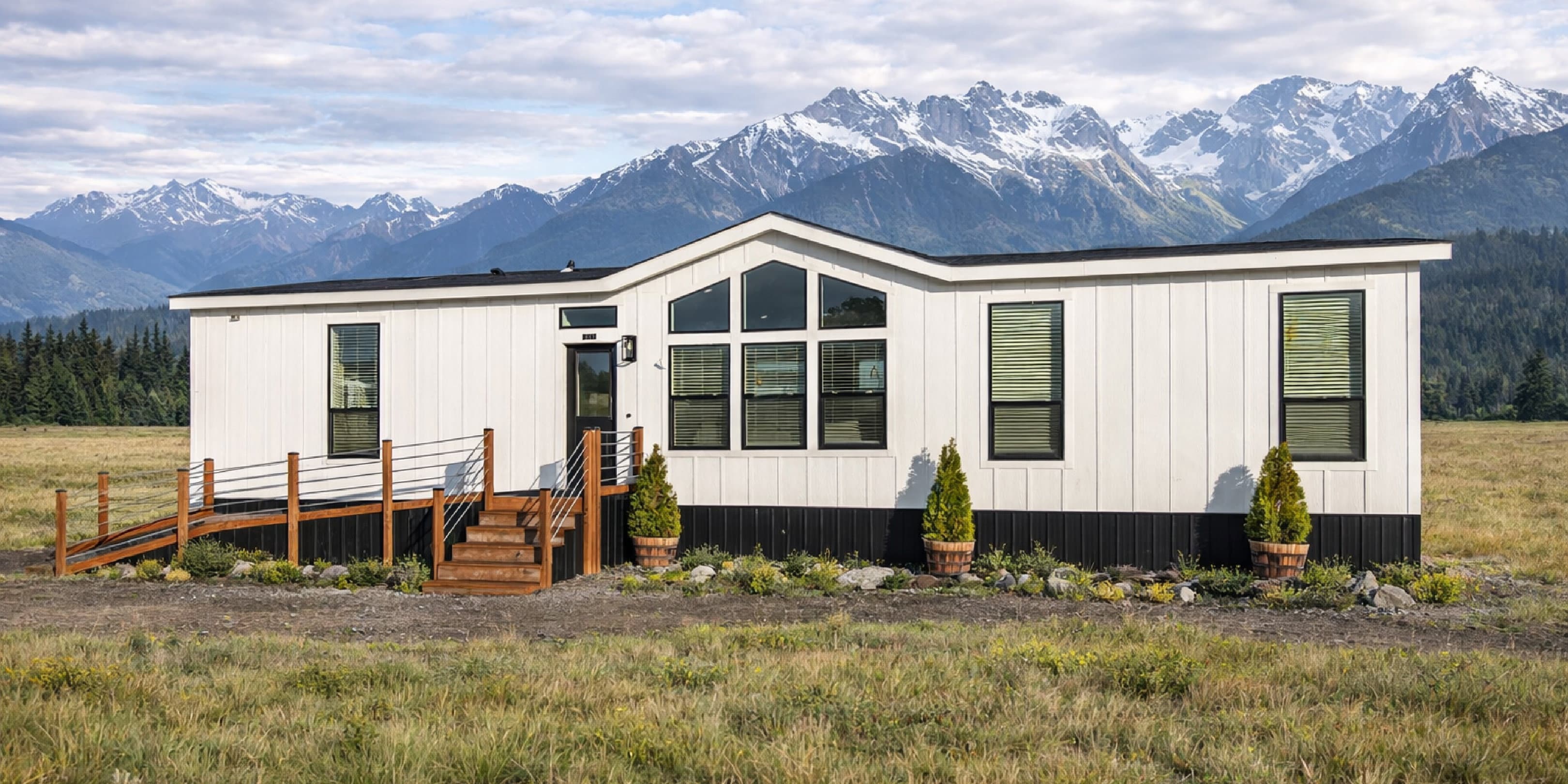 The homestead  hero, elevation, and exterior home features