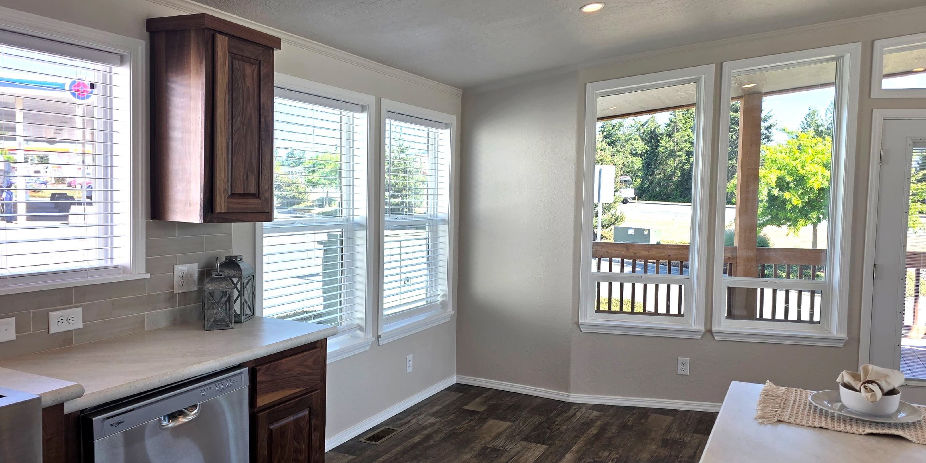 The timberline  home features