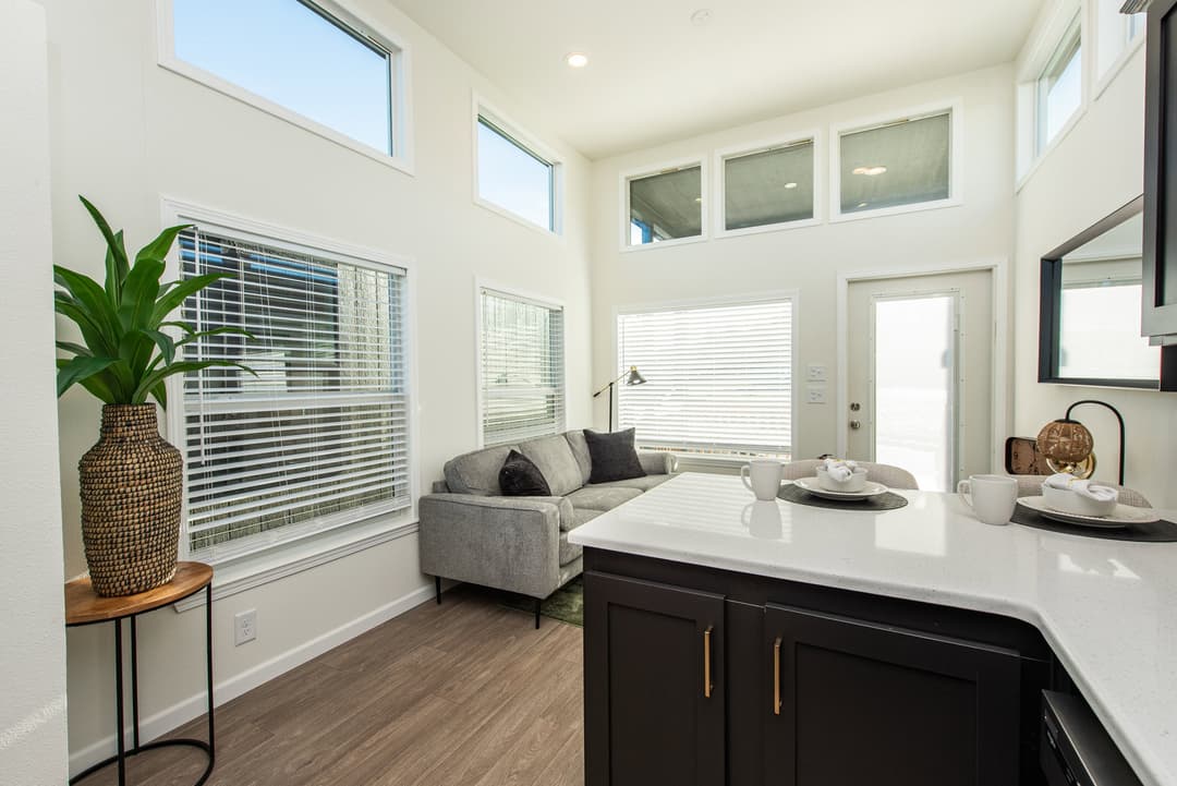 The townsend interior home features