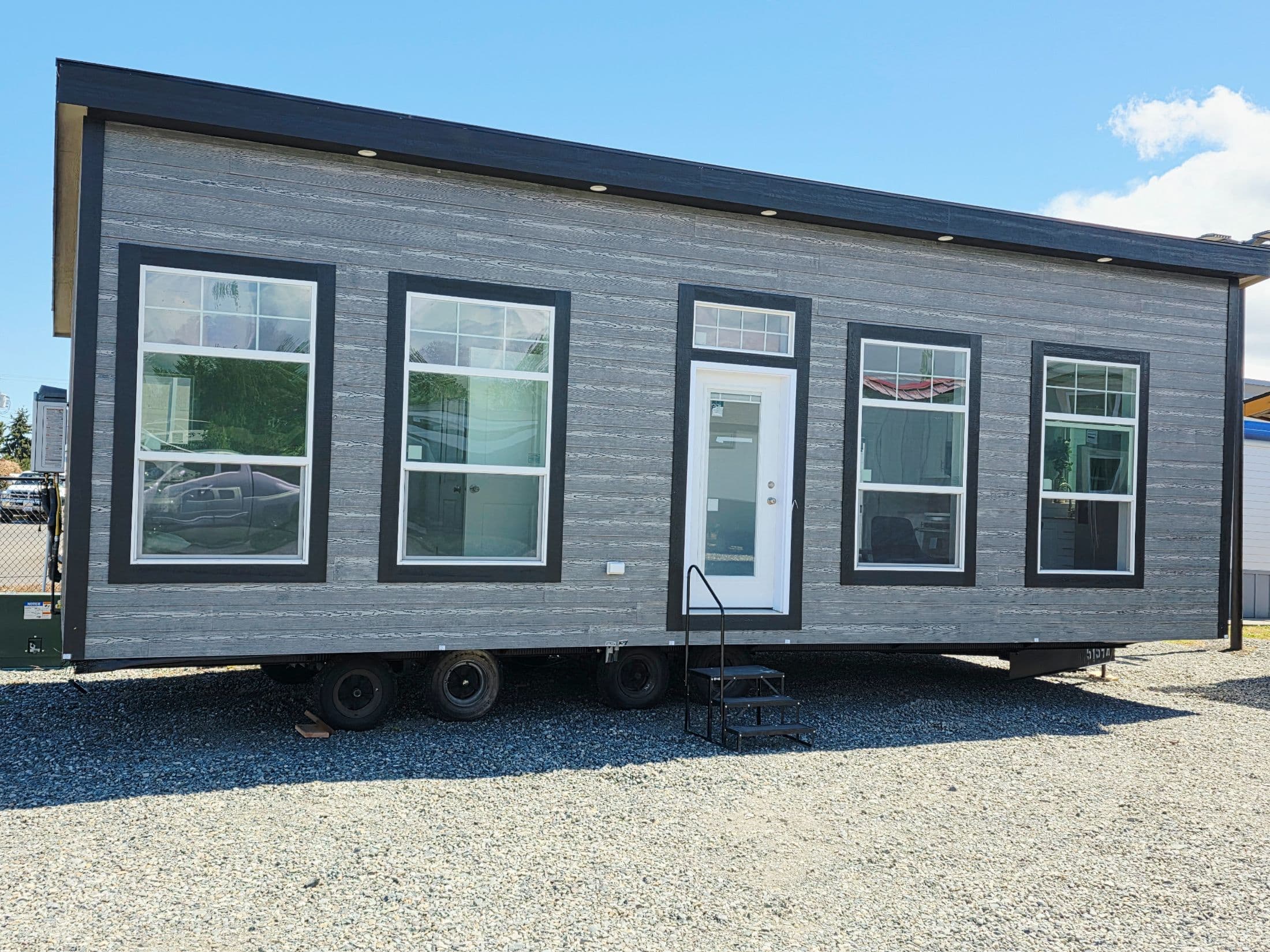 The haystack exterior home features