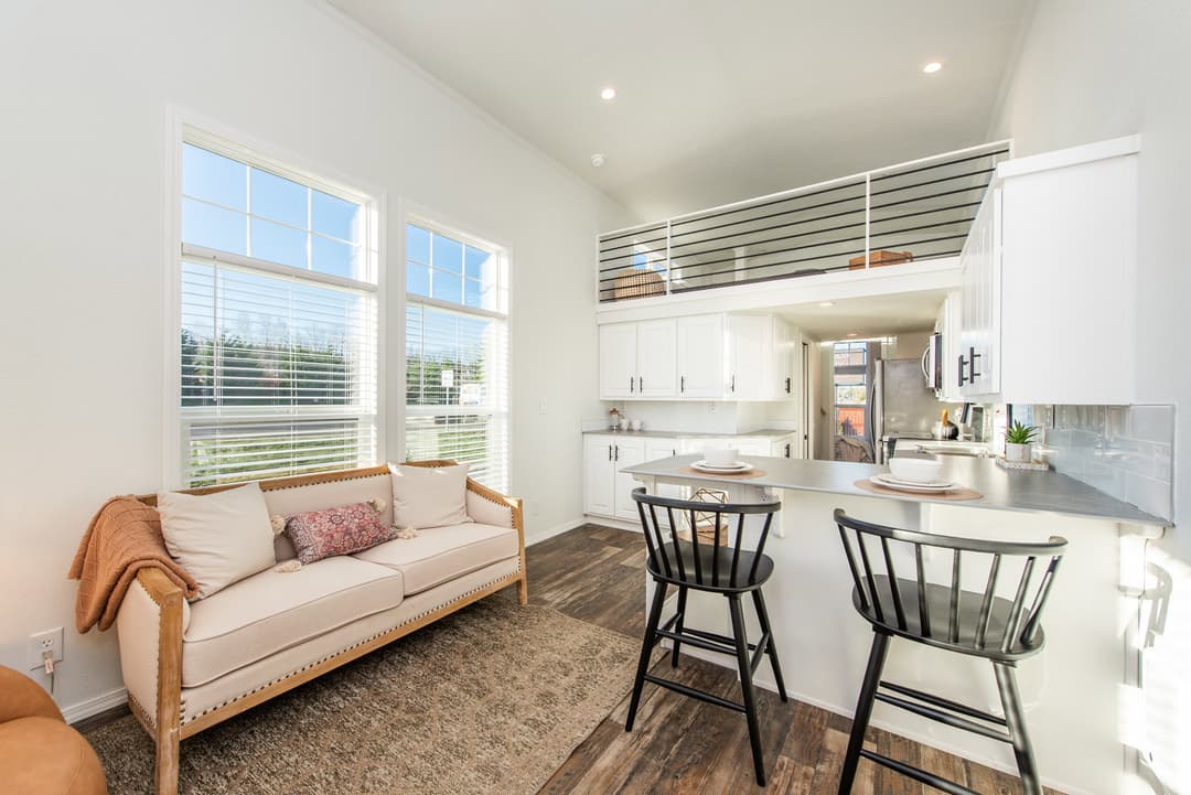 The alpine interior home features