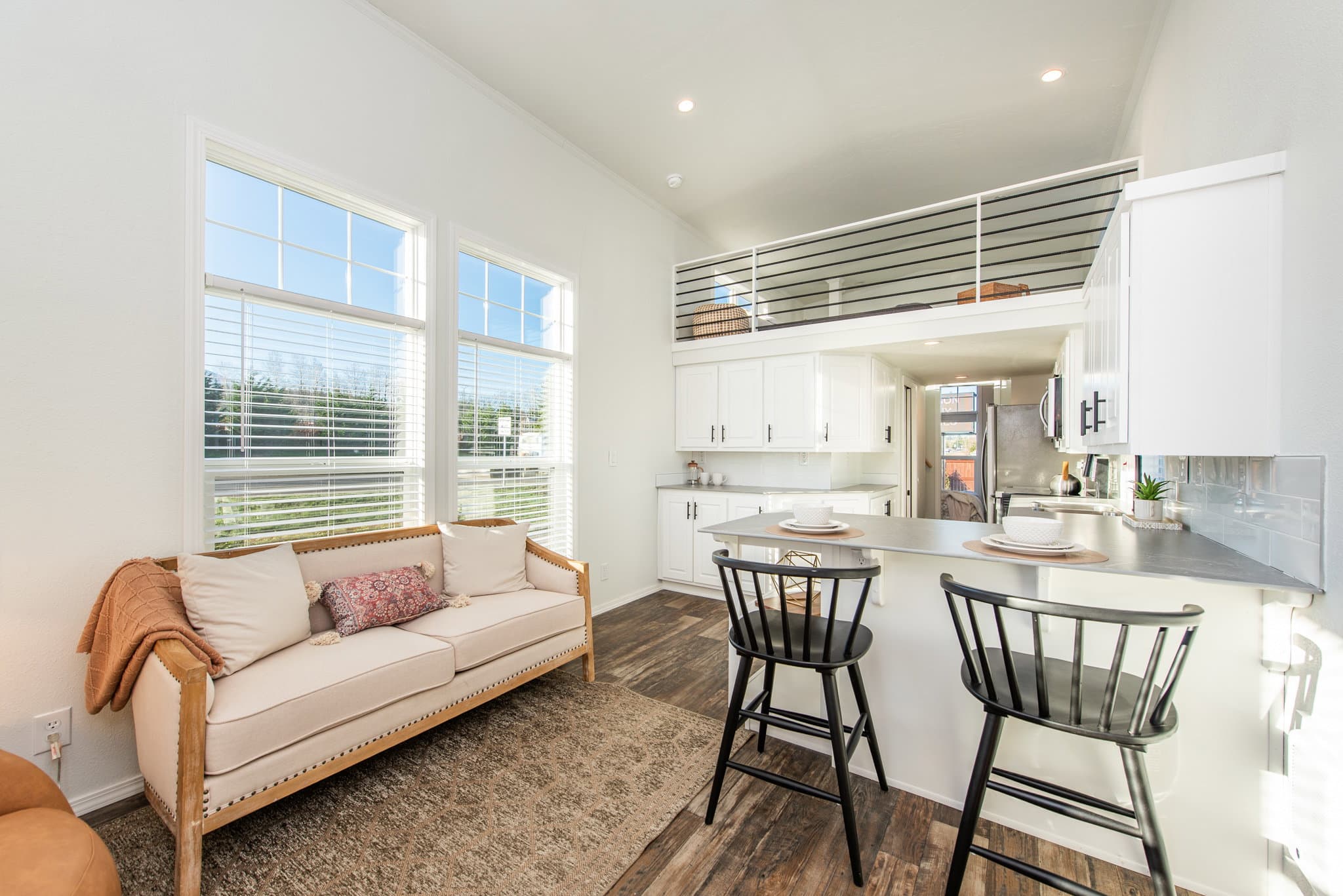 The alpine interior home features
