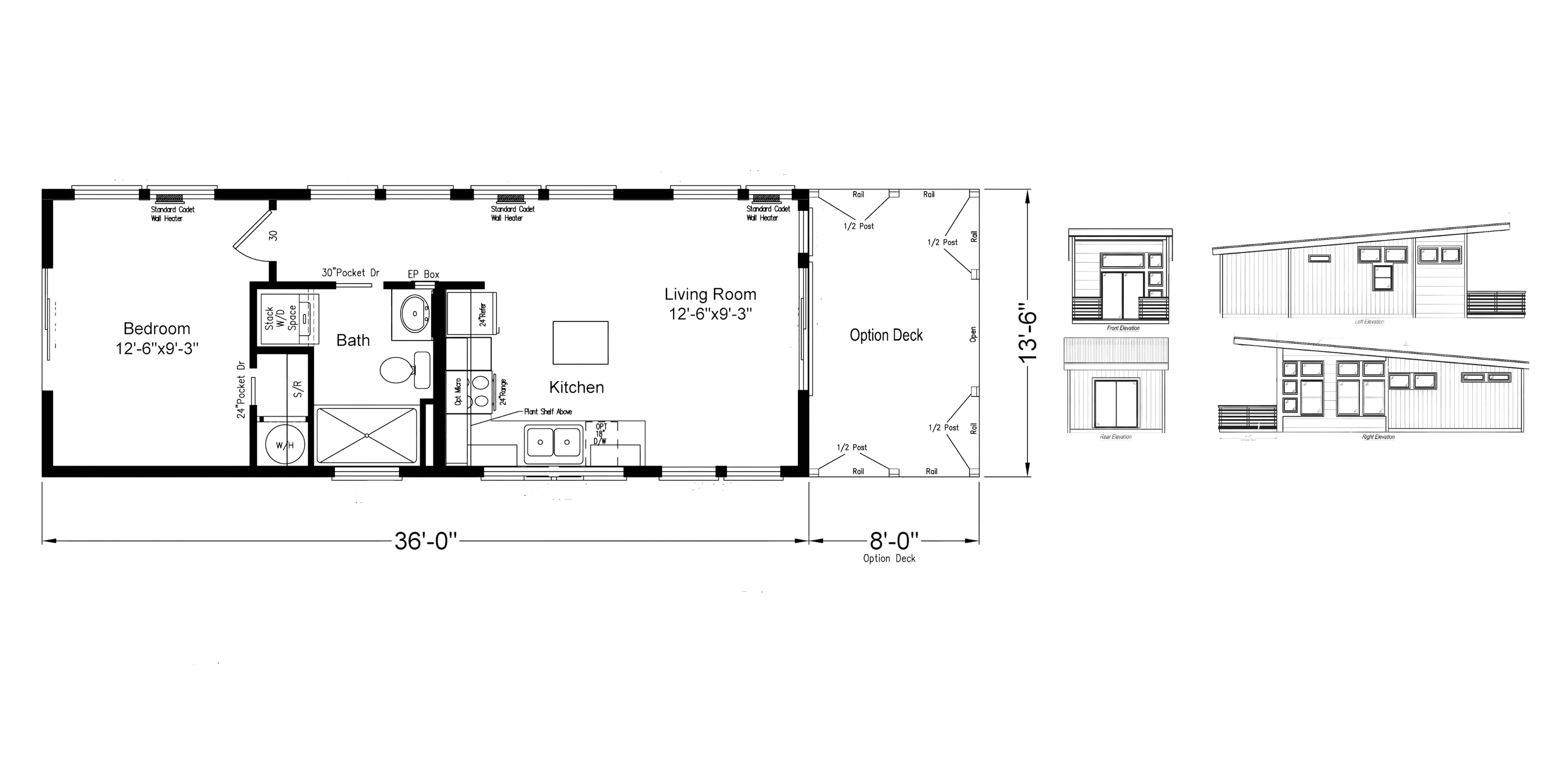 The ridge floor plan home features