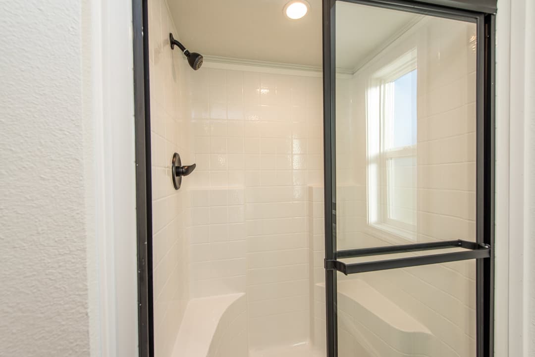 The alpine bathroom home features