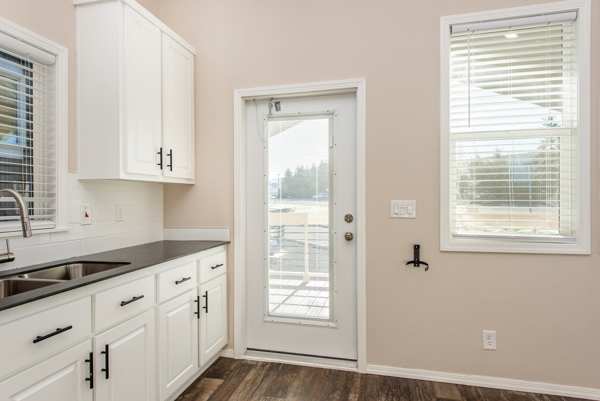 The lofted olympic kitchen home features