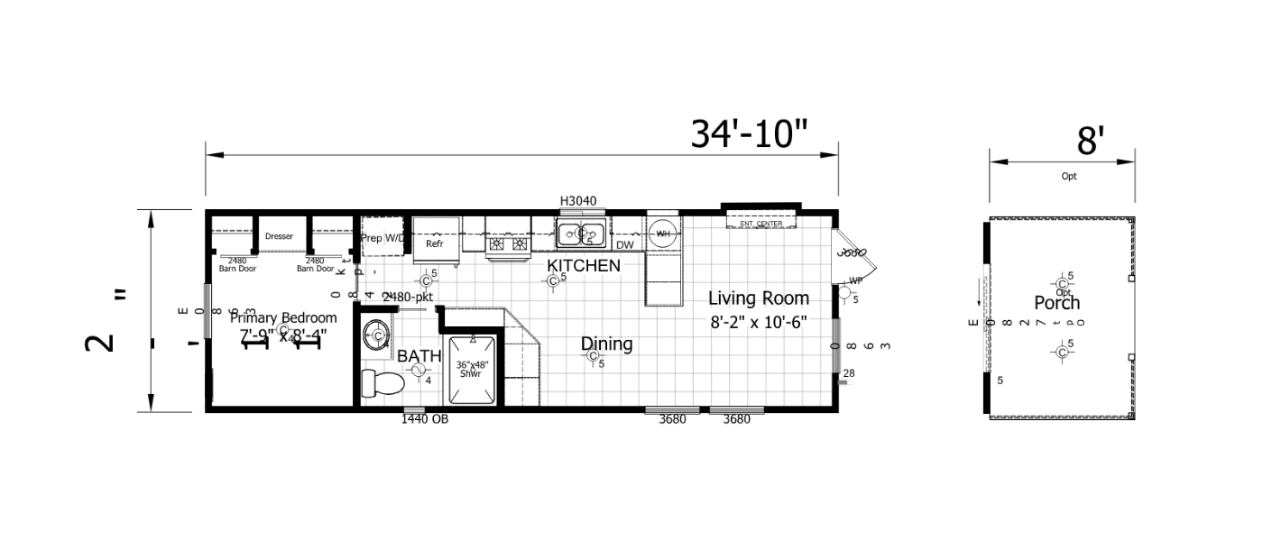 The alpine floor plan home features