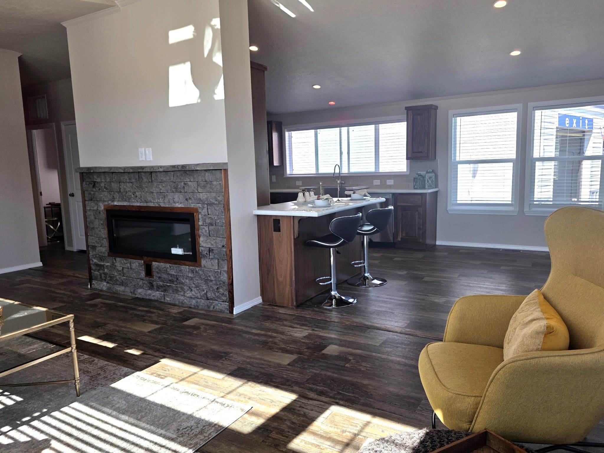 The timberline  home features